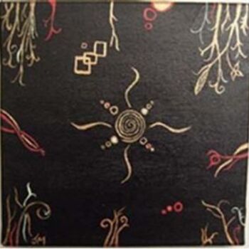 Картина под названием "Sun is black" - Julym, Подлинное произведение искусства, Масло