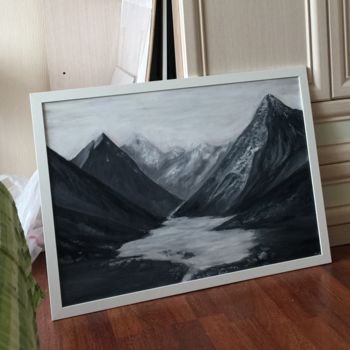 Картина под названием "Горы" - Юлия Панченко, Подлинное произведение искусства, Масло