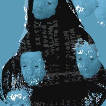 Arte digitale intitolato "St. Rita Oracion" da Jun-Jun Sta. Ana, Opera d'arte originale