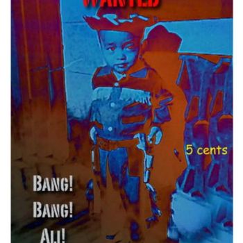 Digitale Kunst mit dem Titel "Bang Bang Ali" von Jun-Jun Sta. Ana, Original-Kunstwerk