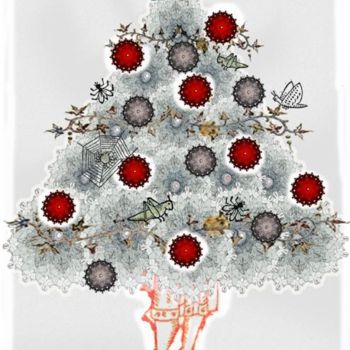 Arte digital titulada "2010 Christmas Image" por Jun-Jun Sta. Ana, Obra de arte original