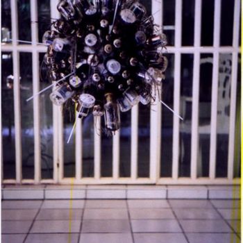 Digitale Kunst getiteld "Vacuum Tube Sphere" door Jun-Jun Sta. Ana, Origineel Kunstwerk
