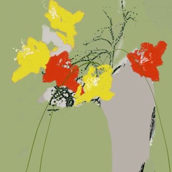 Цифровое искусство под названием "Ikebana3.jpg" - Jun-Jun Sta. Ana, Подлинное произведение искусства