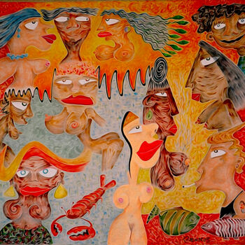 Arte digitale intitolato "Beijupirá" da Junyor Palhares, Opera d'arte originale, Pittura digitale
