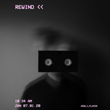 Φωτογραφία με τίτλο "Rewind" από Jure Kralj, Αυθεντικά έργα τέχνης, Ψηφιακή φωτογραφία Τοποθετήθηκε στο Ξύλινο φορείο σκελετό