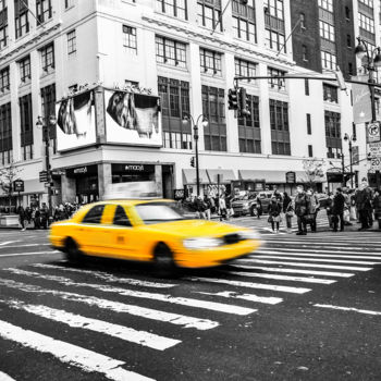 Fotografía titulada "Taxi" por Jure Kralj, Obra de arte original, Fotografía digital Montado en Bastidor de camilla de madera