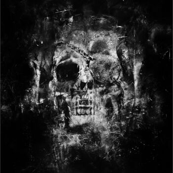 Fotografía titulada "skull" por Jürgen Haffa (creator), Obra de arte original, Fotografía digital Montado en Aluminio