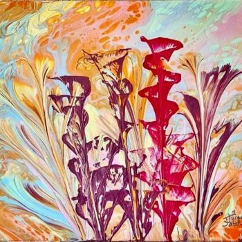 Картина под названием "Psychedelics" - Jurgen Jabouille, Подлинное произведение искусства, Акрил