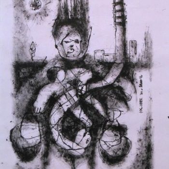 Drawing titled "Fireman" by Kalashnikov Jury, Original Artwork, Other