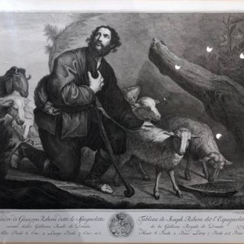 Printmaking titled "Tableu de Joseph Ri…" by Jusepe De Ribera, Original Artwork, Lithography