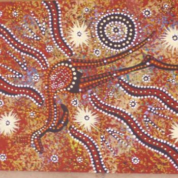 绘画 标题为“Malu Red Kangaroo” 由Justin Ronberg, 原创艺术品