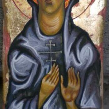 Painting titled "Sveta Petka-Saint P…" by Justin Aleksandar Ristic, Original Artwork