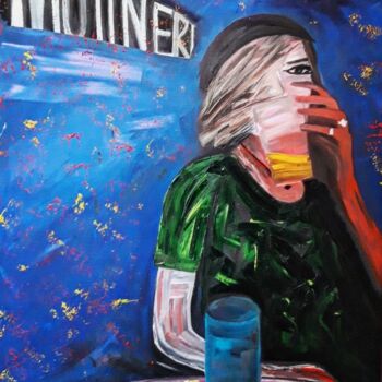 Картина под названием "LA MUTINERIE [1/3]" - Justine De Meerschman, Подлинное произведение искусства, Масло