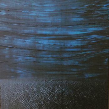 Painting titled "Blue lagon" by Justine Elhorga, Original Artwork, Acrylic