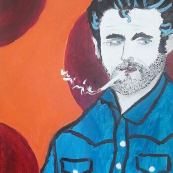 Painting titled "rockabilly" by Justin Myers, Original Artwork, Oil