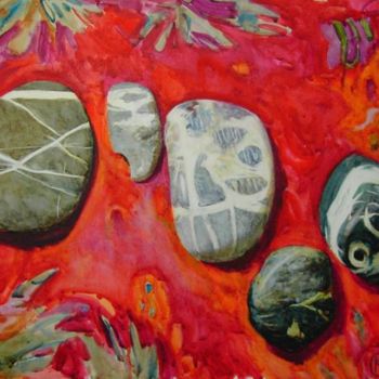 Картина под названием ""Горячие камни"" - Юлия Кокуева, Подлинное произведение искусства