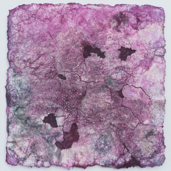 Painting titled "Pink Power" by Jutta Blühberger, Original Artwork, Pigments Mounted on Wood Panel