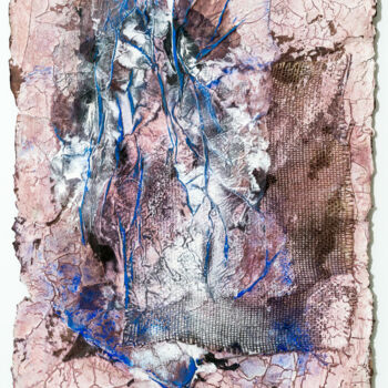 Painting titled "Erfrischung * Refre…" by Jutta Blühberger, Original Artwork, Pigments Mounted on Wood Panel