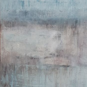 Peinture intitulée "Zartblau" par Jutta Christandl, Œuvre d'art originale, Acrylique