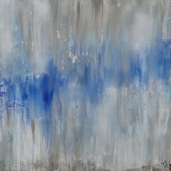 Pintura titulada "graublau" por Jutta Christandl, Obra de arte original, Acrílico