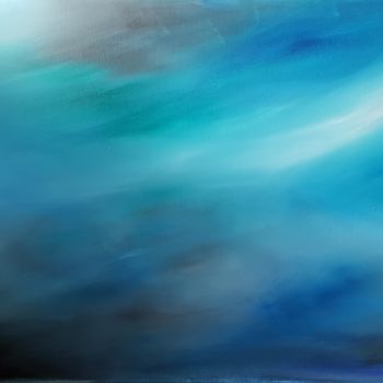 Painting titled "Ciel ou mer?" by Jutta Christandl, Original Artwork, Acrylic