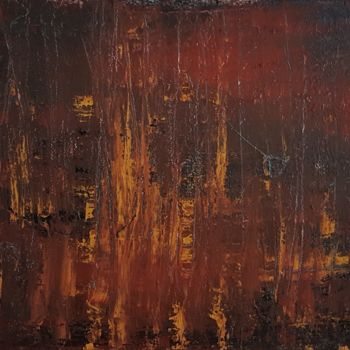 Картина под названием "on fire" - Jutta Christandl, Подлинное произведение искусства, Акрил