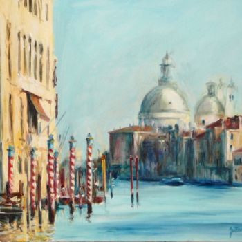 Painting titled "La Salute, le matin…" by Philippe Juttens, Original Artwork, Oil