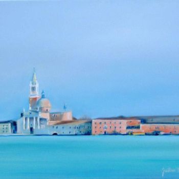Painting titled "Venise, San Giorgio…" by Philippe Juttens, Original Artwork, Oil