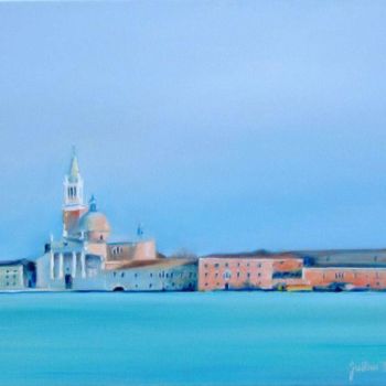 「Venise, San Giorgio…」というタイトルの絵画 Philippe Juttensによって, オリジナルのアートワーク, オイル