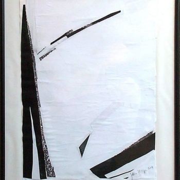 Malerei mit dem Titel "Signature noire" von Philippe Juttens, Original-Kunstwerk, Öl