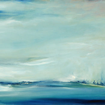 제목이 "Paysage abstrait bl…"인 미술작품 Philippe Juttens로, 원작, 기름