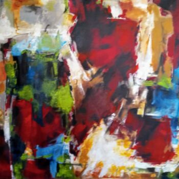 Painting titled "Abstrato" by Juvenal Barbosa, Original Artwork, Acrylic
