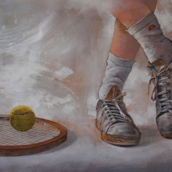 Painting titled "Stan Smith IV" by Jose Vicente Cascales Mascarell, Original Artwork, Oil