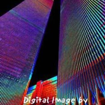 Arte digitale intitolato "Twin Towers 1 Solar…" da Jonathan White, Opera d'arte originale