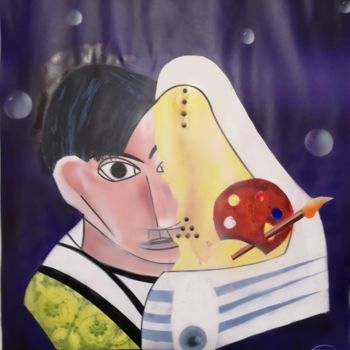 Painting titled "Picasso" by Jyb Le Peintre, Original Artwork, Acrylic