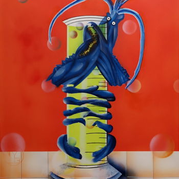 Peinture intitulée "AddictchimieNC5255" par Jyb Le Peintre, Œuvre d'art originale, Acrylique