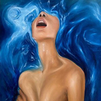 Malerei mit dem Titel "Breath" von Julia Bologova, Original-Kunstwerk, Öl