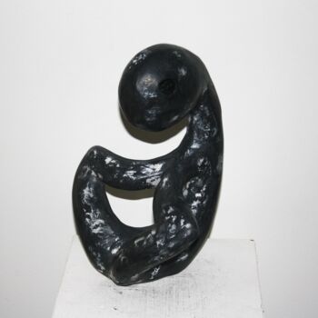 Sculptuur getiteld "Non Consentement" door Jean-Yves Petit (JYP), Origineel Kunstwerk, Cement