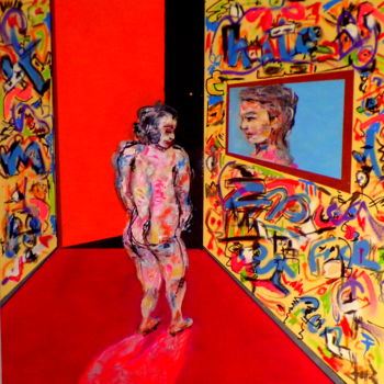 Peinture intitulée "Watchin a souvenir…" par Jy Rendo, Œuvre d'art originale, Acrylique