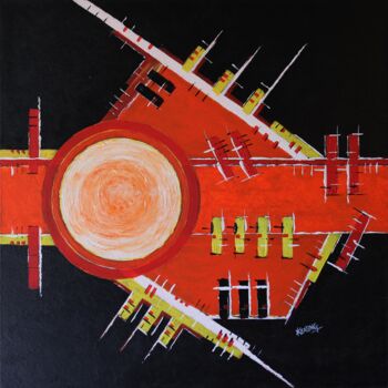 Картина под названием ""Jazz" (Large Abstr…" - K-Art, Подлинное произведение искусства, Акрил Установлен на Деревянная рама…