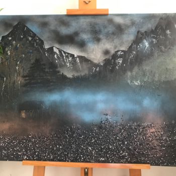 Painting titled "Mystic" by Erfiart, Original Artwork, Acrylic