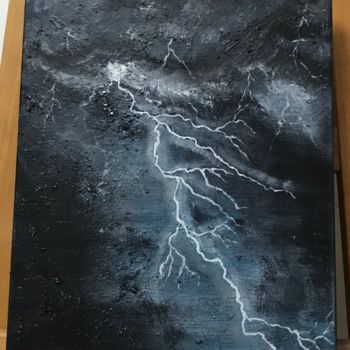 Painting titled "Storm" by Erfiart, Original Artwork, Acrylic