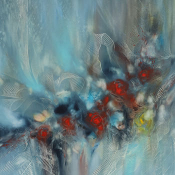 Peinture intitulée "Delicate bouquet" par Khrystyna Kozyuk, Œuvre d'art originale, Huile