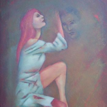 Painting titled "Le fantôme de l'opé…" by K-Let, Original Artwork