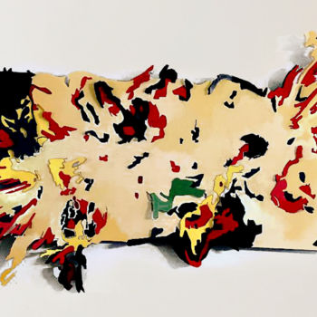 Картина под названием "Untitled 65" - Ken Overman, Подлинное произведение искусства, Цифровая живопись