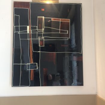Painting titled "H1" by Otto Pelmann, Original Artwork, Lacquer