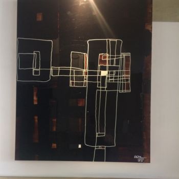 Painting titled "White box 2" by Otto Pelmann, Original Artwork, Lacquer