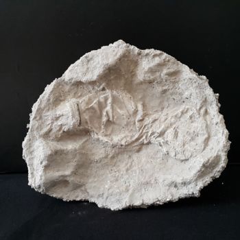 Sculpture titled "Fossilization" by Kristiyan Zheynov, Original Artwork, Mixed Media