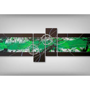 Картина под названием "Green River" - Kail Art, Подлинное произведение искусства, Акрил