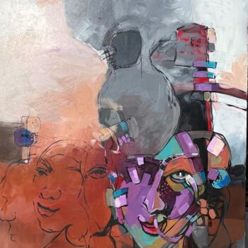 Malarstwo zatytułowany „Inclusion #NYC” autorstwa Kaiser Kamal, Oryginalna praca, Akryl